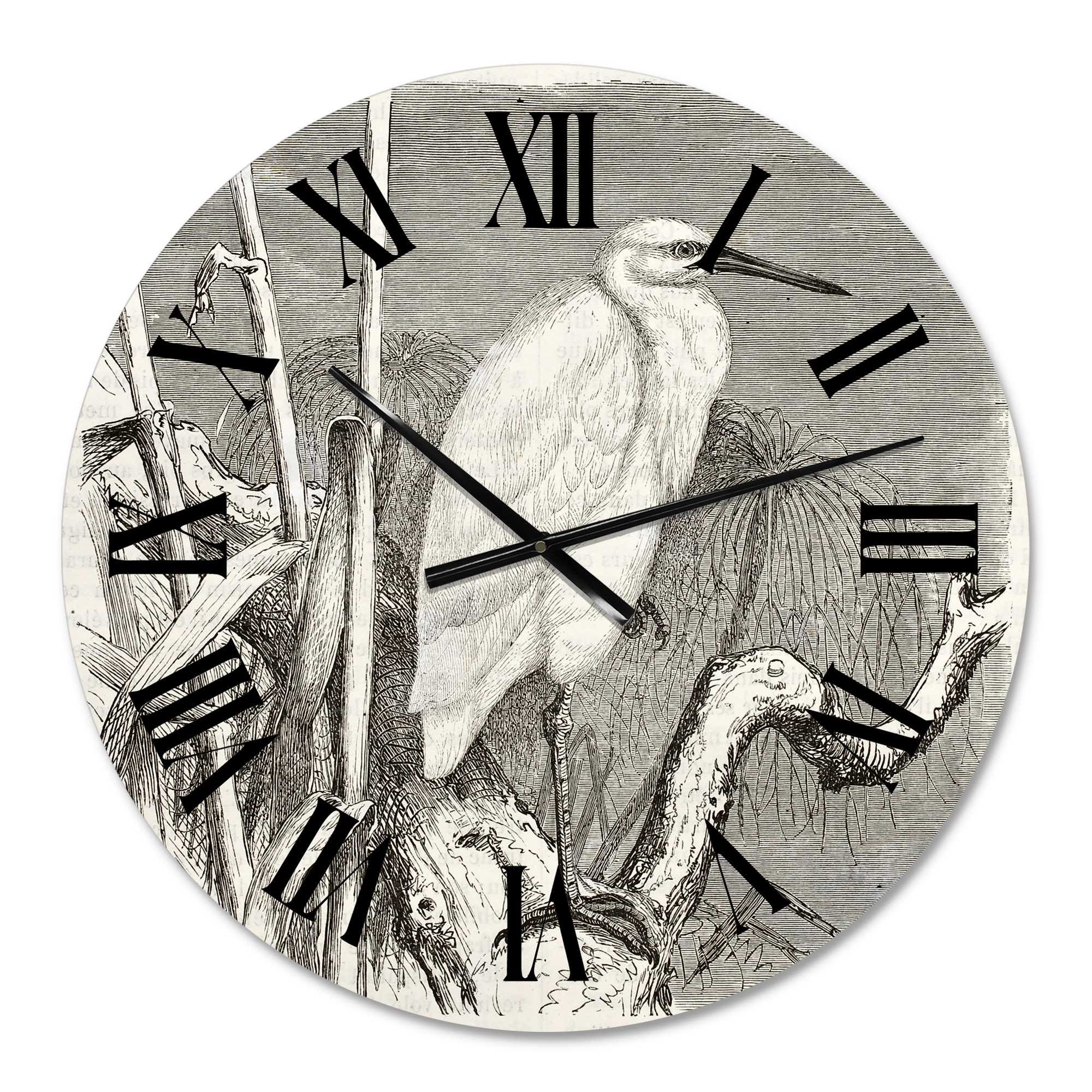 Designart 1 in Quartz Farmhouse Wall Clock