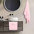 thumbnail image 4 of BELIZZI HOME Ultra Soft 3 Pack Cotton Towel Set, Contains a Bath Towel 28x55 inch, a Hand Towel 16x24 inch & a Wash Coth 12x12 inch, Ideal Everyday use, Compact & Lightweight - Pink, 4 of 6