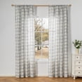 thumbnail image 2 of Cortinas MYSKY HOME semitransparentes de 213 cm de longitud, 2 paneles, color gris, 2 of 7