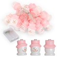 thumbnail image 6 of Gustave 9.8FT Christmas Snowman String Lights 20 LED Fairy Light Battery Operated Xmas Tree Decoration Light for Indoor Outdoor Holiday Ornaments, 6 of 8