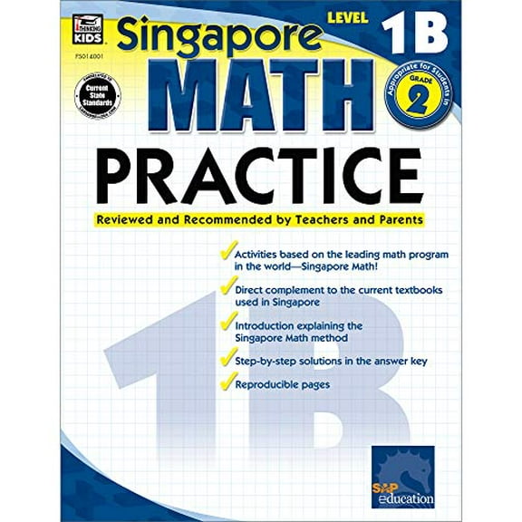 Pre-Owned Math Practice, Grade 2 (Singapore Math Practice) Paperback