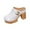 White, variant on Spring Summer Sandals for Women Chunky Heel Closed Toe Slip-on High Heels Women Casual Leisure Daily Summer Beach Shoes Outerwear Sandals