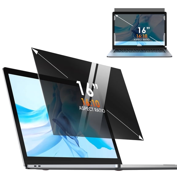 Laptop Privacy Screen 16 Inch, Removable 16:10Aspect Privacy Filter Screen Protector for 16 Inch Laptop, Privacy Screen Anti Peeping