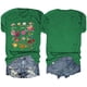 thumbnail image 4 of Fiudx Liquidación de Ahorros de Verano Blusas con Estampado de Flores para Mujer Top de Manga Corta con Cuello Redondo, 4 of 4