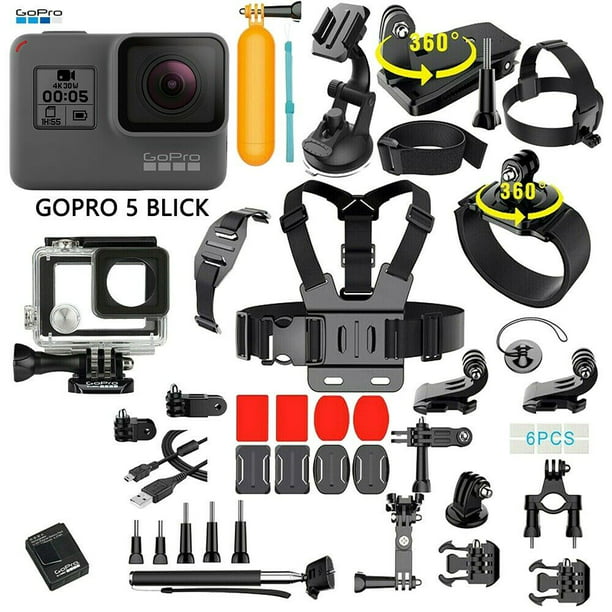 Infect temperature Spider Restored GoPro HERO5 Black 4K Video 12MP Action Sport Camera Diving  Waterproof Camcorder With 35-in-1 GoPro Action Camera Accessories Kit  (Refurbished) - Walmart.com