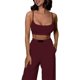 thumbnail image 3 of Conjuntos Casuales de Dos Piezas para Mujer, Camiseta Sin Mangas con Cuello en V y Cintura Elástica, Chándal de Verano con Bolsillo. Vino Tinto L, 3 of 8
