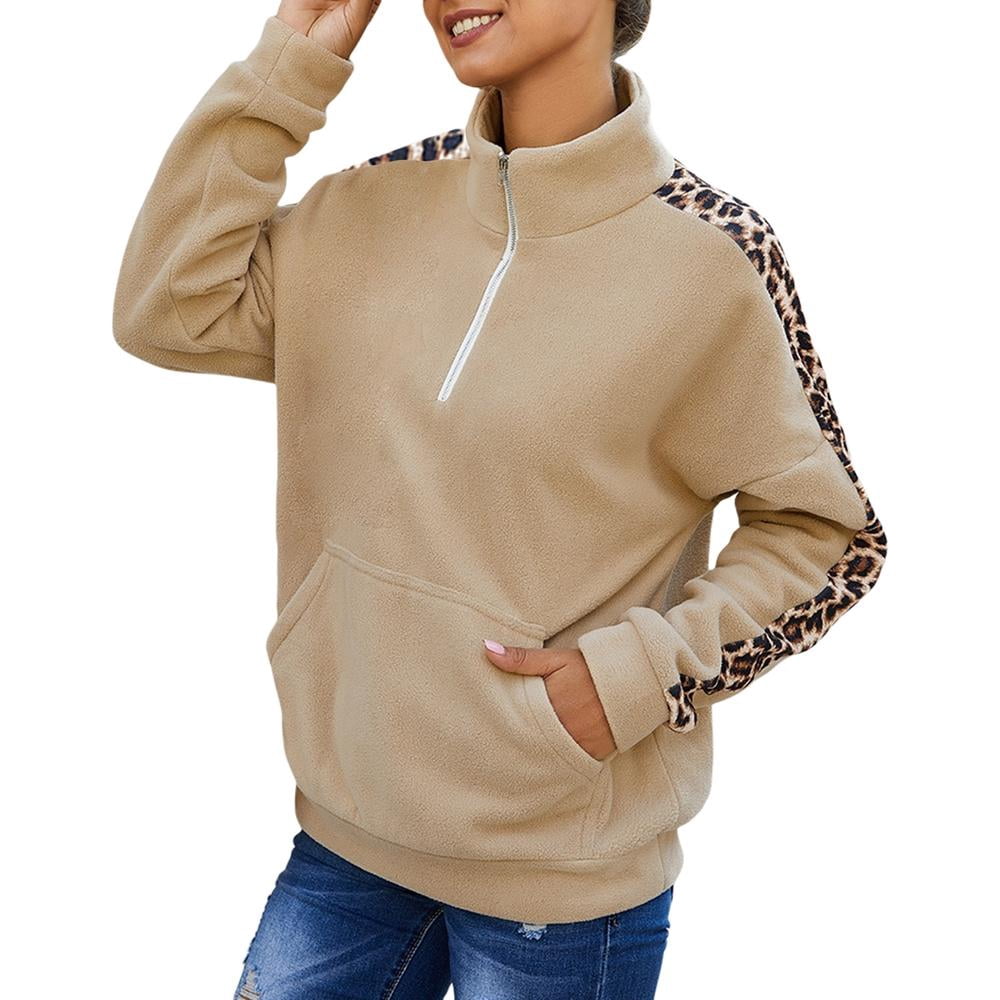 Women'S Casual Half-Zip Sweater Long 