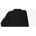 thumbnail image 2 of Alfani Petite Turtleneck Poncho Sweater Deep Black PM, 2 of 3