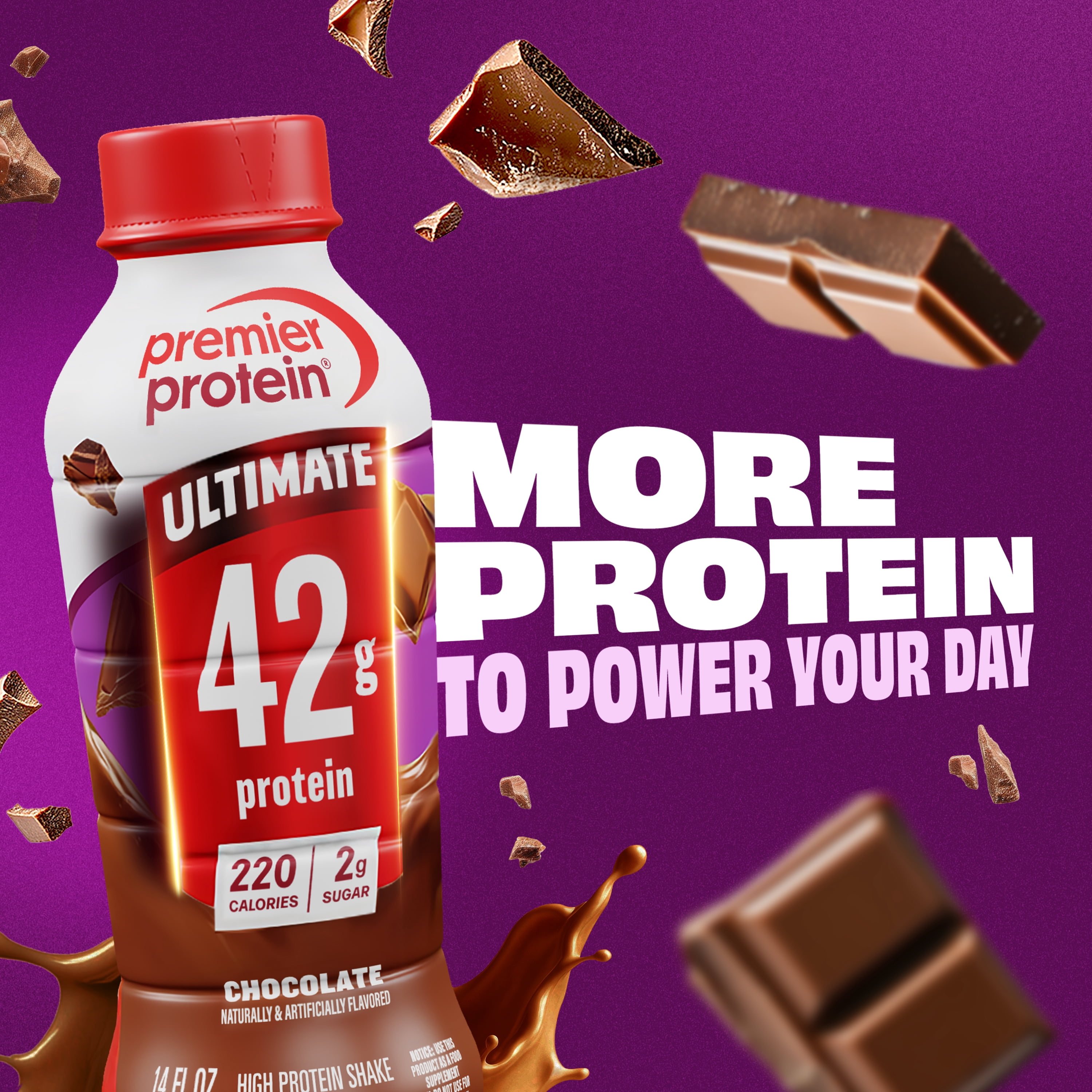 Premier Protein, Ultimate 42g Protein Shake, Chocolate, 14 Fl Oz, 1 Ct