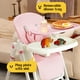thumbnail image 5 of Silla Alta para Bebé FAHKNS 6 en 1 Plegable y Ajustable Rosa, 5 of 7