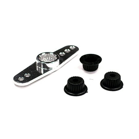 Double Sided Servo - Integy RC Toy Model Hop-ups C23548SILVER Universal Type Alloy Servo Horn Double Sided for 23T, 24T & 25T (r=11, 15, 19mm)