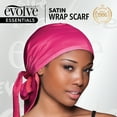 thumbnail image 2 of Evolve Satin Wrap Scarf Fuchsia, 2 of 5