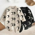 thumbnail image 4 of KYAIGUO Infant Boys Girls Pullover Sweater Baby Boy Romper Outfit Super Soft Lightweight Cardigan Button Sweater Bodysuits Print Long Sleeve Baby Clothes, 4 of 10