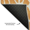 thumbnail image 5 of Addison Rugs Mayfield Premium Machine Washable Transitional Geometric Orange Round Rug, 8' x 8', 5 of 5
