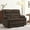 Brown, Loveseat, variant on MCombo 80.7" 3 Seater Power Reclining Sofa Couch with Heat Vibration Massage for Living Room, Fabric, Brown