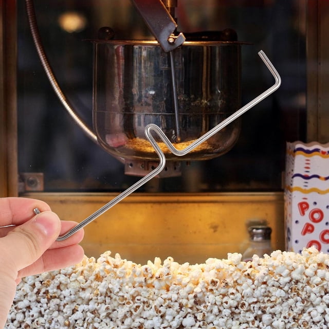 Raindrops Commercial Popcorn Machine Mixer Stick Plated Silver Iron Wire Stirring Rod Accessory