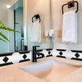 thumbnail image 3 of Mi Alma Peel & Stick Tiles - Black White Diamond Shaped Vinyl Backsplash 12x12, 3 of 11