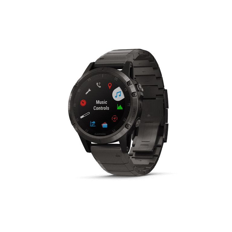 Fenix 5 Plus Sapphire, Carbon Gray DLC Titanium with Titanium band Walmart.com