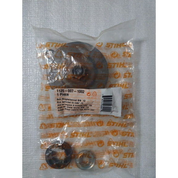 STIHL Rim Sprocket Kit 3/8" 7-Tooth OEM Replacement Part #1125 007 1002 for Chainsaw Drive System