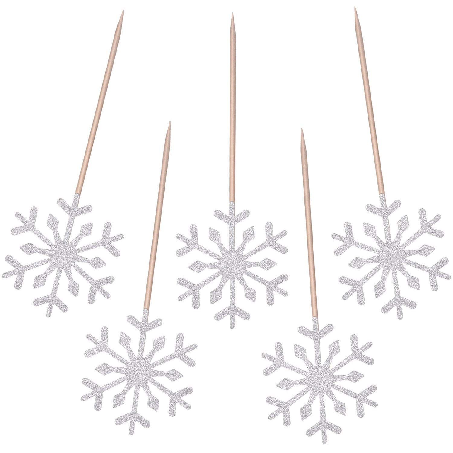 60 Pack Snowflake Cupcake Toppers Glitter Snowflake Cake Topper Picks 60-pack-snowflake-cupcake-toppers-glitter-snowflake-cake-topper-picks