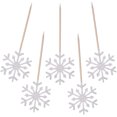 thumbnail image 1 of Paquete de 60 adornos para cupcakes de copos de nieve con purpurina para decoración de tartas de copos de nieve para Navidad, fiesta de cumpleaños, baby shower, decoración de tartas de boda (plata) Xemadio SNFLD1272, 1 of 9