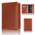 thumbnail image 2 of TopLLC Coin Purses & Holders Passport Protector Wallet Business Card Soft Passport Cover Brown Coin Purses & Holders, 2 of 4