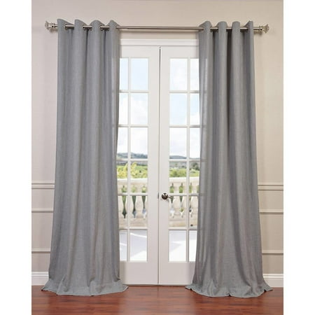 Half Price Drapes Solid Semi-Sheer Rod Pocket Single Curtain Panel