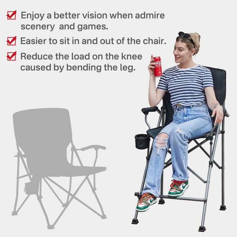 Ever Advanced Tall Camping Directors Chair, 31-Inch Seat Height photo 8