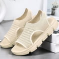 thumbnail image 5 of MKLEKYY Sandalias de Plataforma para Mujer Sandalias de Punto Cómodas y Transpirables para Mujer Con Plataforma y Tacón de Cuña para Caminar y Uso Informal, 5 of 5