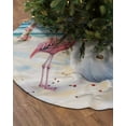 thumbnail image 2 of Coastal Snowman Christmas Christmas Tree Skirt 36 Inches Large Christmas Skirt Tree, Xmas Tree Flamingo Beach Tree Skirt Christmas Decorations for Fireplace Party Holidays Indoor Outdoor, 2 of 7