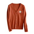 thumbnail image 4 of Admvng Cardigan Sweaters for Women Solid Casual Knitted Button Up Long Sleeved V-neck Sweater Outer, Size S-3XL, 4 of 4