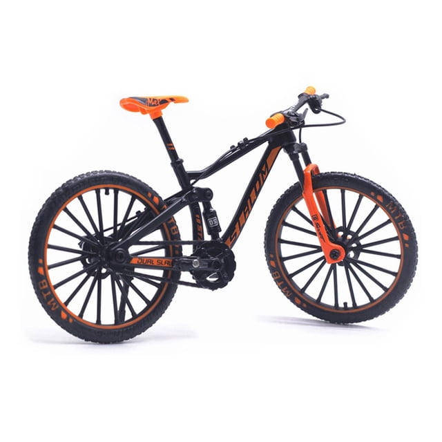 1 10 Alloy Bike Vehicle Model Children Mountain Bicycle Toys Gift (Orange)