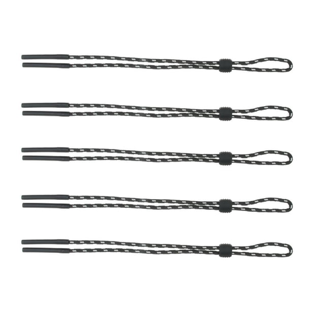 5 correas antideslizantes para gafas de sol, cordón para deportes al aire libre. Blanco negro