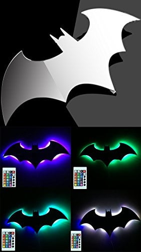 Details about   Batman Home Deco 7 Color Wall Lamp Mirror LED USB 3D Remote Control Kids Gift 