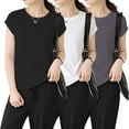 thumbnail image 2 of T-Shirts For Women Cotton Crew Neck T Shirt Soft Breathable Everyday Basic Tee Lightweight Casual Shirt Womens Tops, 2 of 7