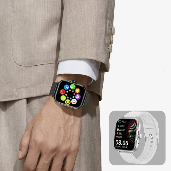 CVLNCYCLING Clearance Smart Watch for Android with Talk and Text and Camera,Multiple Motion Modes,Remote Control Photograph,For Android & IOS Smart Watche For Men Women Gifts