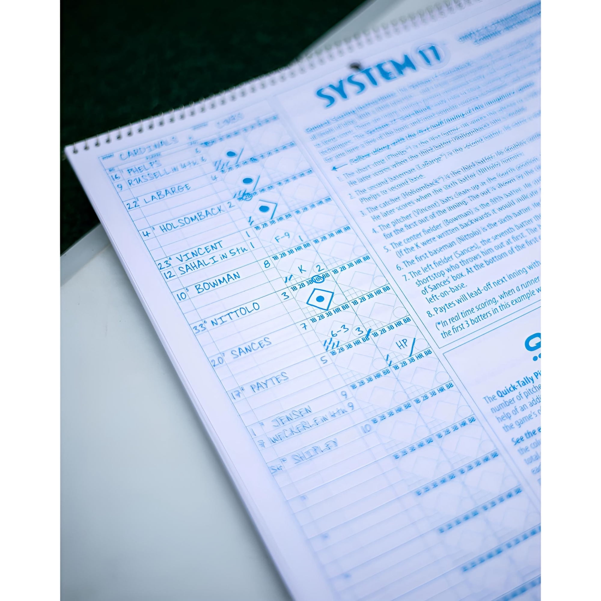 Rawlings System-17 Deluxe Baseball/Softball Scorebook