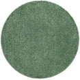thumbnail image 3 of Unique Loom Davos Shag Collection Area Rug - Solid (6' 1" Round Sage), 3 of 7