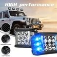 thumbnail image 1 of unidad de luz de carretera, foco blanco y luz estroboscópica ámbar para camiones todoterreno y visibilidad de vehículos de emergencia (azul)., 1 of 9