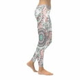 thumbnail image 3 of SUNENAT Tribal Aztec Elephant and Feather Mandala Women's Stretchy Capri Leggings Yoga Running Pant 3XL, 3 of 4