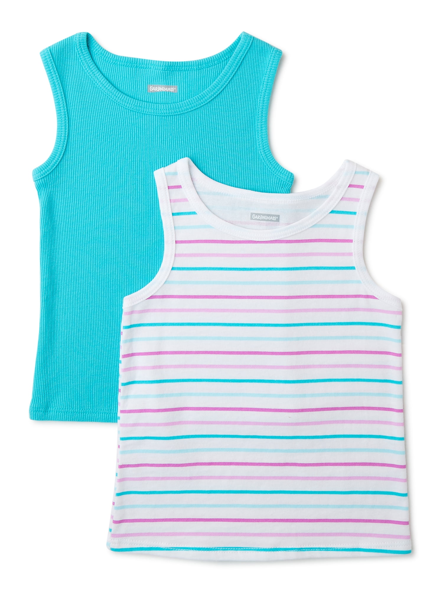 Garanimals Baby and Toddler Girl Tank Tops, 2Pack, Sizes 12 Months5T