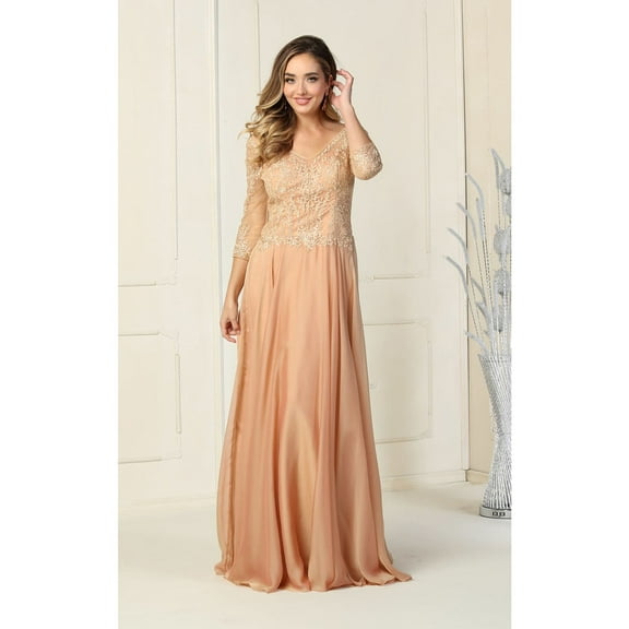 Formal Dress Shops Inc Mother Of The Bride Plus Size Dress Champagne S
