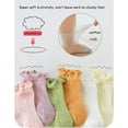 thumbnail image 5 of Baby Toddler Girls Princess Cotton Frilly Socks Lace Ruffle Pack of 4/5/6 Thin Mesh Summer for Dress, 5 of 6