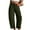 Army Green, variant on RYRJJ Women's Corduroy Pants Barrel Mid-Rise Elastic Waist Cord Pants Casual Wide Leg Baggy Trouser with Pockets(Wine,S)