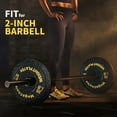 thumbnail image 3 of Bumper Plates(15LB 25LB 35LB 45LB), 2 inch Rubber Weight PlatesStrength Training Bench Press Squats Powerlifting Weight Training Home Gym (Single, Pair & Set), 3 of 7