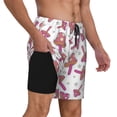 thumbnail image 3 of Daiia Purple Mushroom Mens Swim Trunks Swim Shorts Quick Dry Swim Shorts with Mesh Lining Pockets-3X-Large, 3 of 9