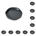 thumbnail image 2 of Cateissary Bandeja de flores, platillo para plantas, suministros de jardín, borde decorativo a prueba de golpes para el hogar y la Oficina, Gris oscuro 10Conjunto, 2 of 6