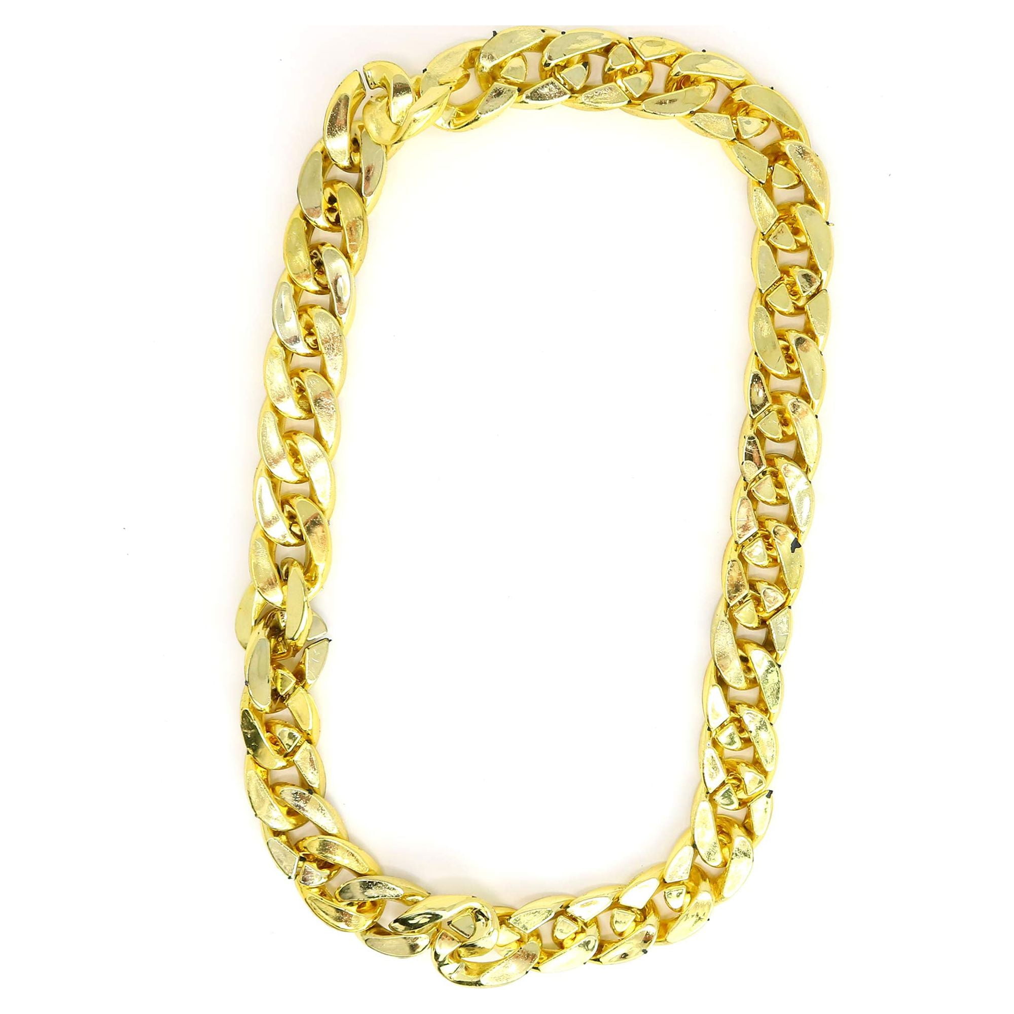 Forum Novelties Jumbo Gold Chain – XXL Goldkette Für 80er Kostüm & Mottoparty