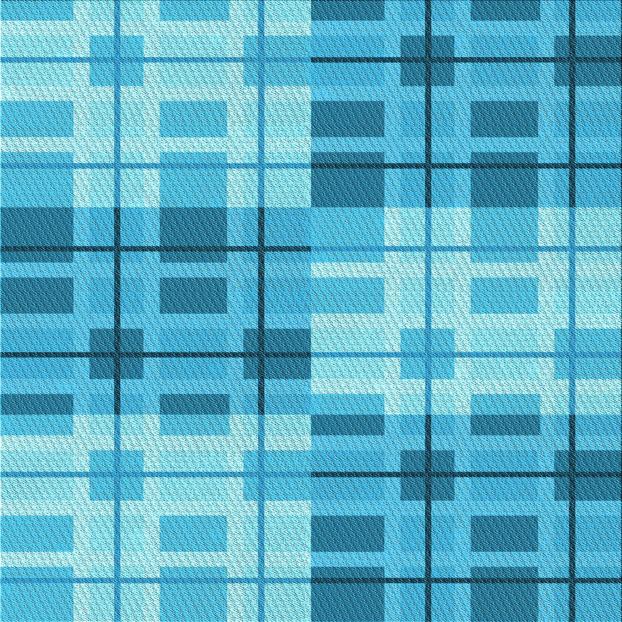 Ahgly Company Indoor Square Patterned Bright Turquoise Blue Area Rugs ...