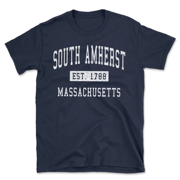 South Amherst Massachusetts Classic Established Men's Cotton T-Shirt